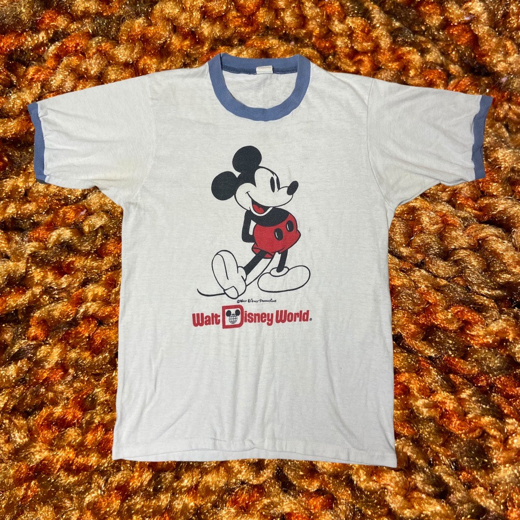 Chandail Mickey Mouse Ringer Tee année 1980