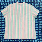 Charger l&#39;image dans la galerie, Chemise vintage à manche courte rayé pastel

