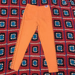 Load image into Gallery viewer, Pantalon vintage orange taille haute, coupé sur les cotés
