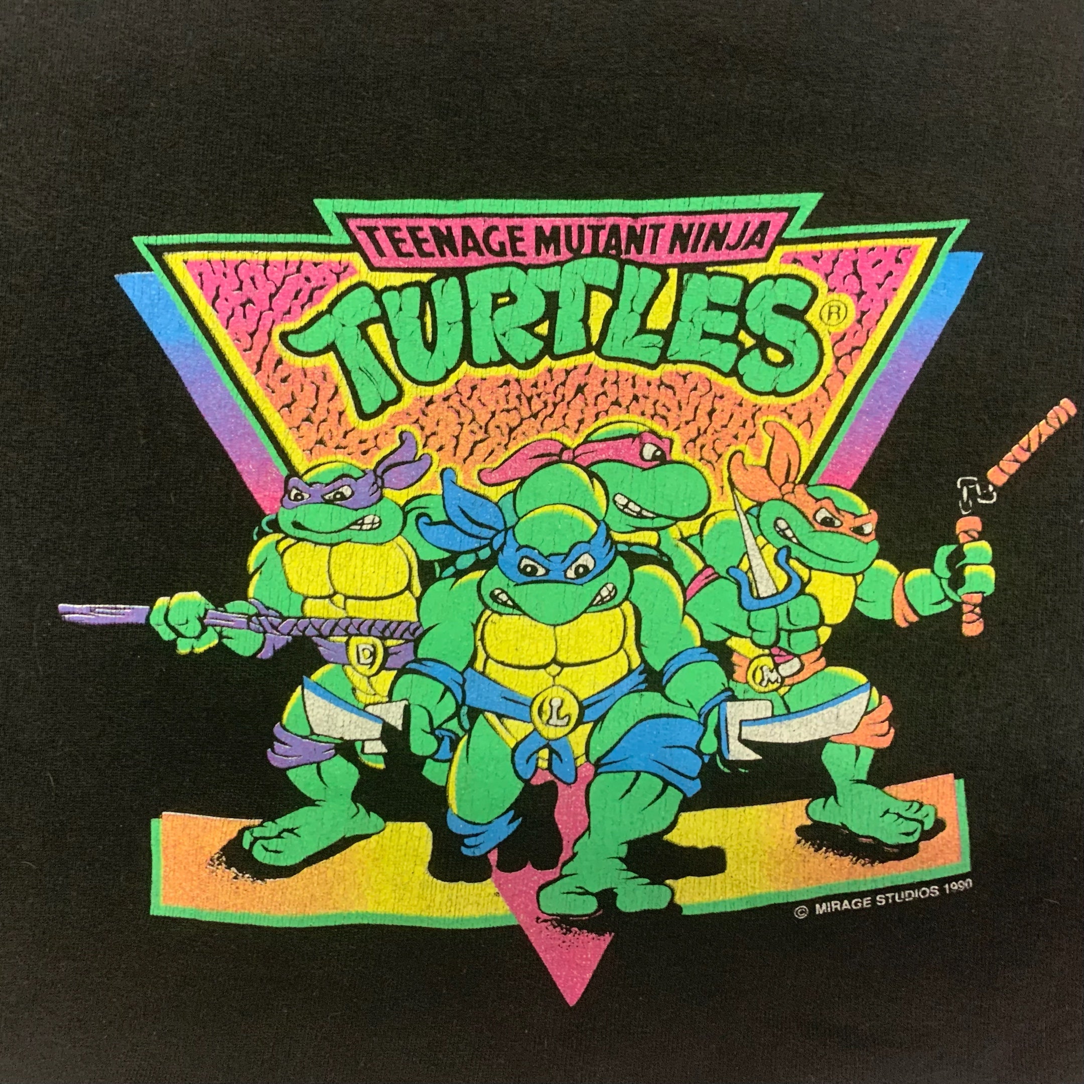 Ninja Turtles coupé Coton Ouaté 1990